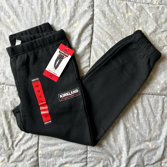 Kirkland Signature Pants Kirkland Signature Mens Logo Jogger Black